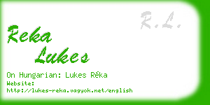 reka lukes business card